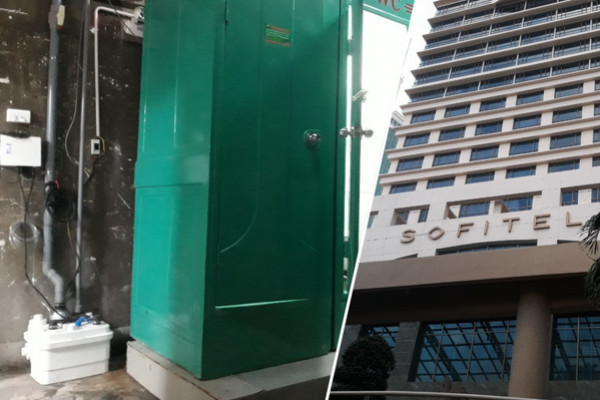 SANICUBIC 1 WP - Revolutionizing Temporary Toilet Facilities in a Renowned Hotel