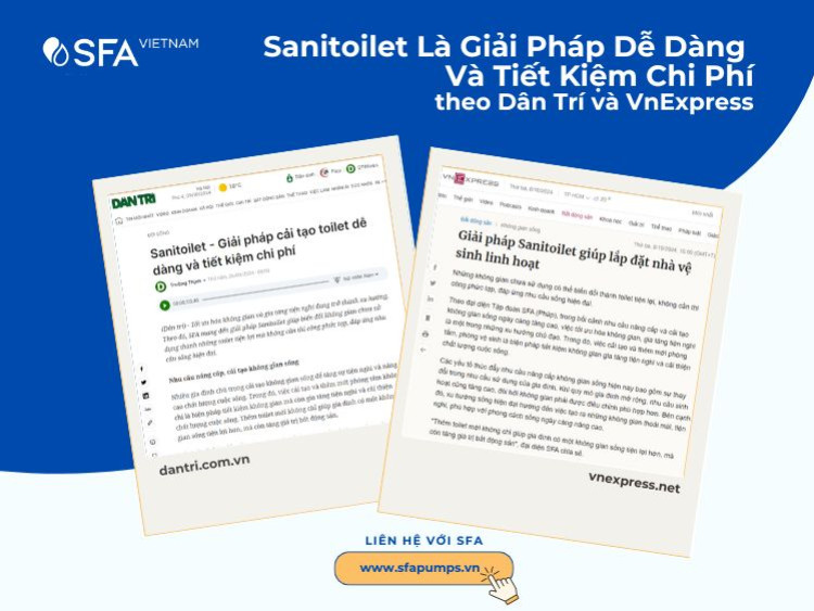 Theo Dân Trí và VnExpress: Sanitoilet Là Giải pháp Xây Mới Hay Cải Tạo Toilet Dễ Dàng Và Tiết Kiệm Chi Phí