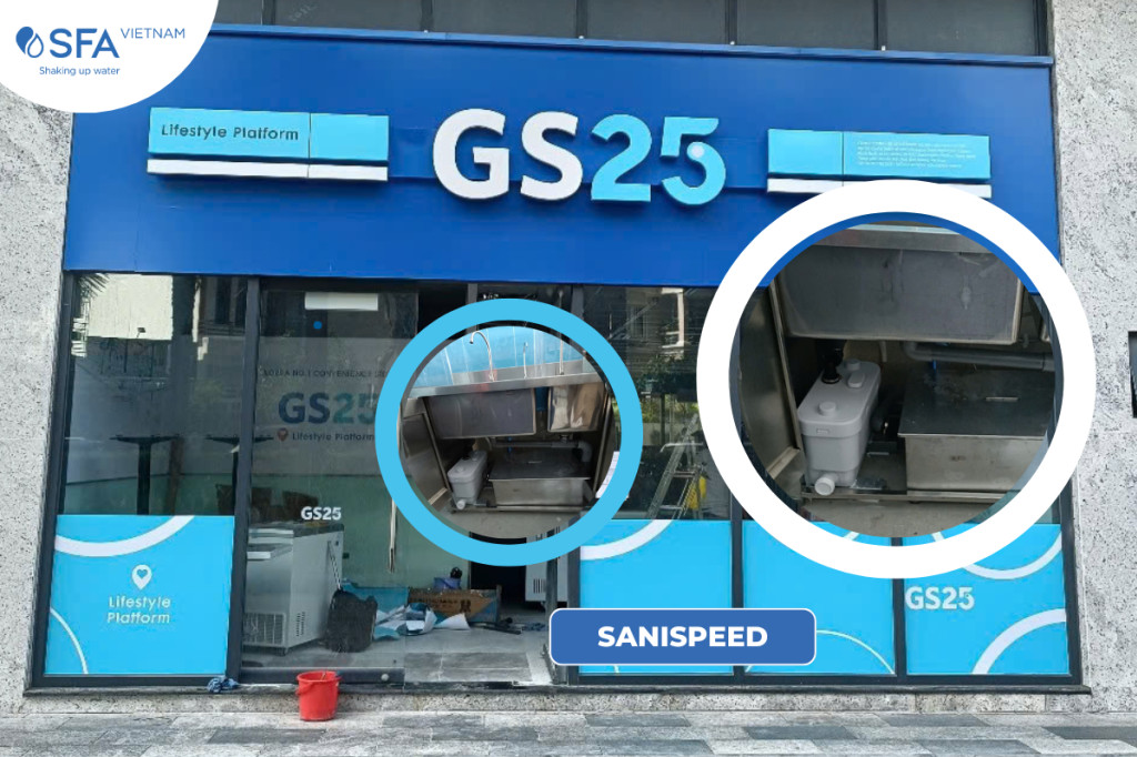 Lắp Đặt Bồn Rửa Không Khoan Cắt Cho Chuỗi Cửa Hàng Tiện Lợi GS25