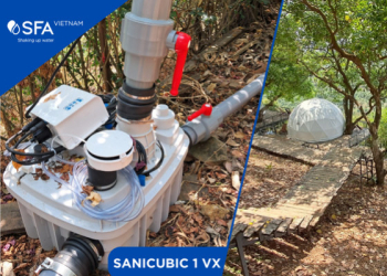 SANICUBIC 1 VX Pump Station - Effectively Solving Wastewater Disposal for Additional Toilet Systems in the Eglamping Area